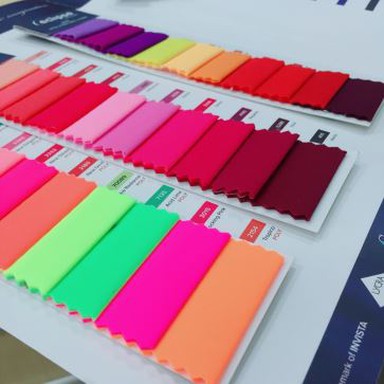 Stof vandfald farveprøve kort