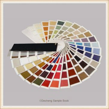 Skruebindende farveblokskærmkort